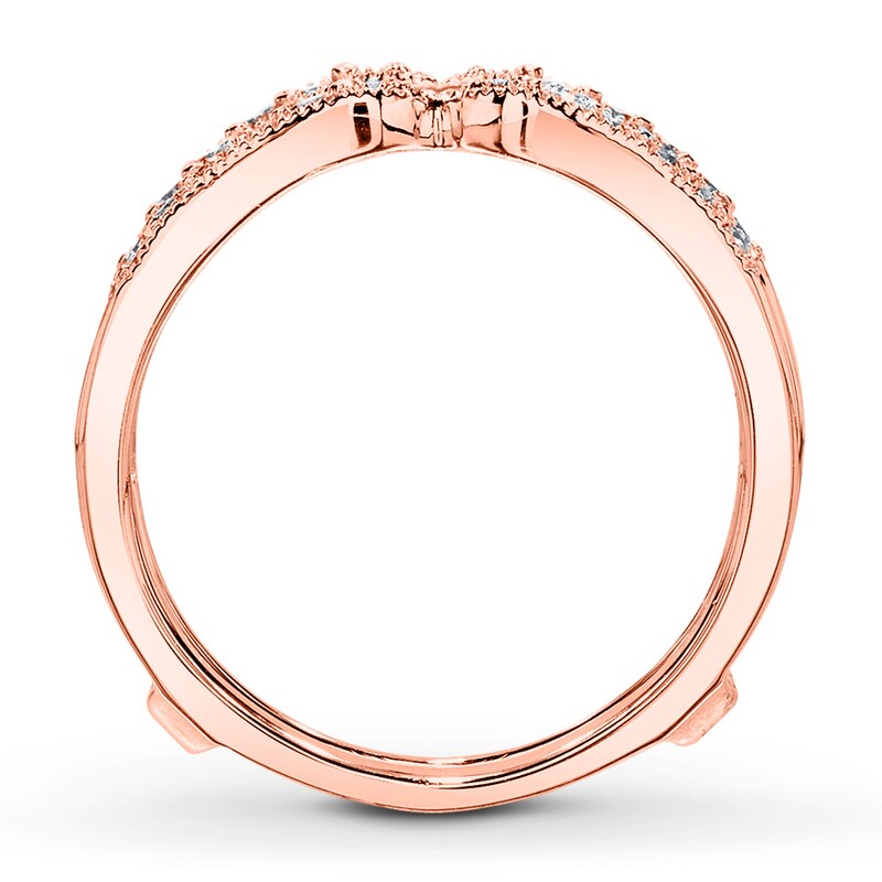 Diamond Enhancer Ring 1/4 ct tw Round-cut 10K Rose Gold