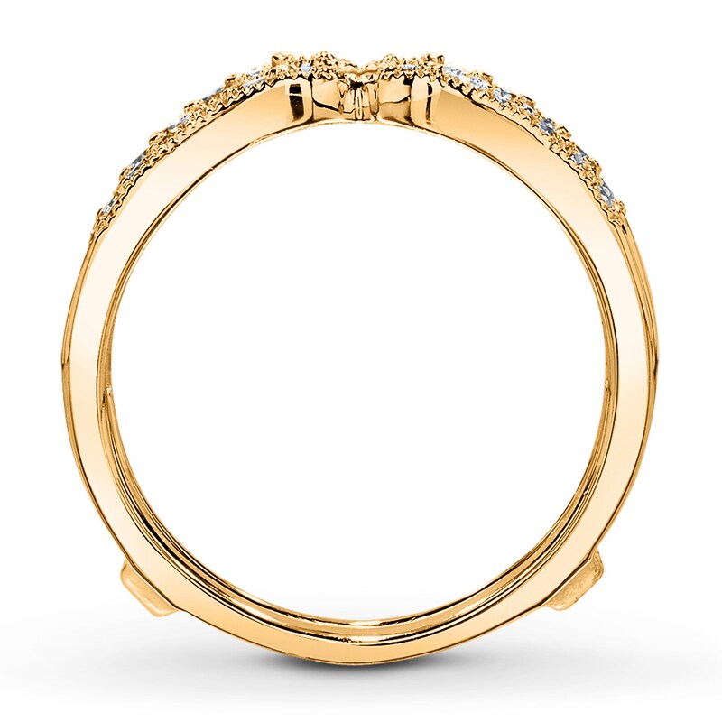 Diamond Enhancer Ring 1/4 ct tw Round-cut 10K Yellow Gold