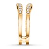Diamond Enhancer Ring 1/4 ct tw Round-cut 10K Yellow Gold