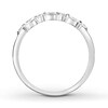 Diamond Ring 1/8 ct tw Marquise & Round 10K White Gold