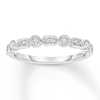 Thumbnail Image 1 of Diamond Ring 1/5 ct tw Bezel-set Round-cut 10K White Gold