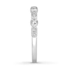 Thumbnail Image 3 of Diamond Ring 1/5 ct tw Bezel-set Round-cut 10K White Gold