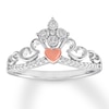 Thumbnail Image 1 of Diamond Tiara Ring Sterling Silver & 10K Rose Gold
