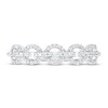 Diamond Chain Link Ring 1/4 ct tw Round-cut 10K White Gold