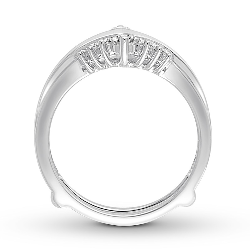 Main Image 2 of Adore Diamond Enhancer Ring 1/2 ct tw Round-cut 10K White Gold