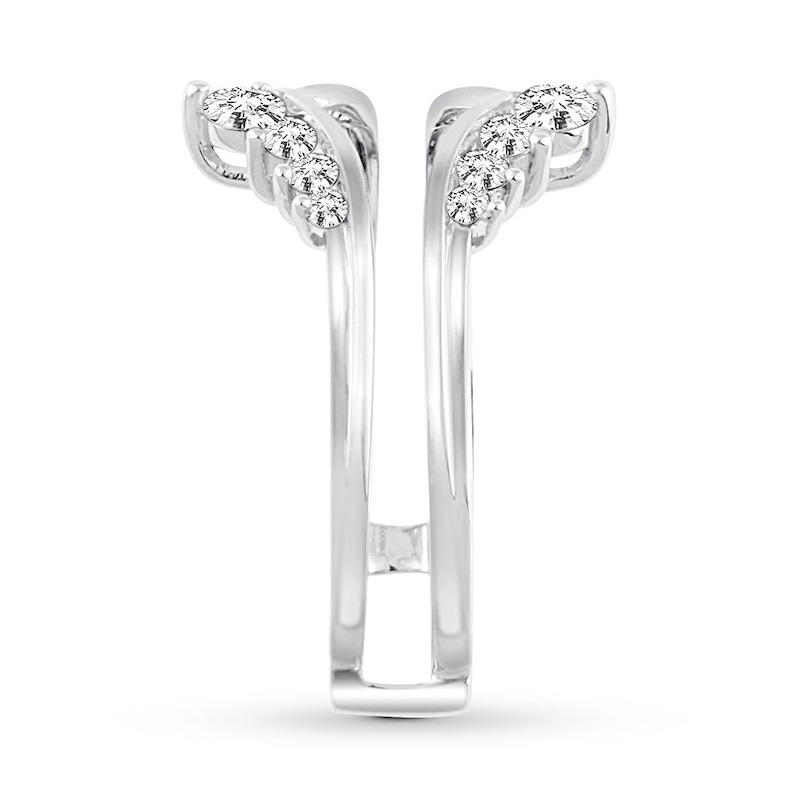 Main Image 3 of Adore Diamond Enhancer Ring 1/2 ct tw Round-cut 10K White Gold