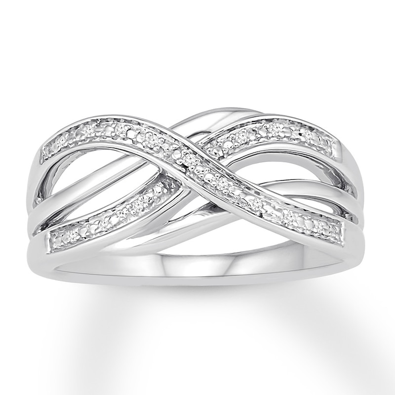 Diamond Ring Sterling Silver