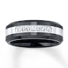 Thumbnail Image 0 of Men's Diamond Band 1/6 ct tw Round-cut Stainless Steel/Ceramic