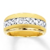 Thumbnail Image 0 of Men's Diamond Wedding Band 1-1/2 cts tw 14K Yellow Gold