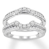 Thumbnail Image 1 of Adore Diamond Enhancer Ring 1 ct tw Round-cut 14K White Gold