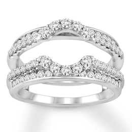 Adore Diamond Enhancer Ring 1 ct tw Round-cut 14K White Gold