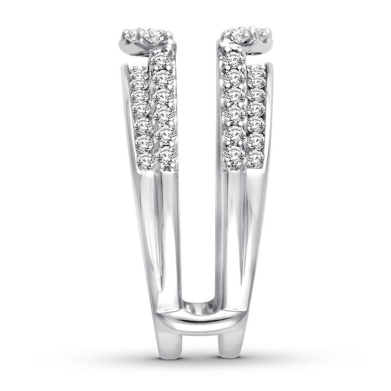 Main Image 2 of Adore Diamond Enhancer Ring 1 ct tw Round-cut 14K White Gold