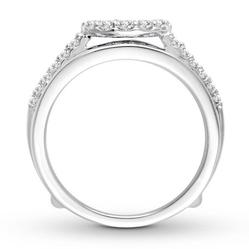 Main Image 3 of Adore Diamond Enhancer Ring 1 ct tw Round-cut 14K White Gold