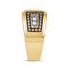 Thumbnail Image 3 of Men's Brown & White Diamond Band 1 ct tw 10K Yellow Gold