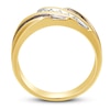 Thumbnail Image 2 of Men's Brown Diamond Wedding Band 1/2 ct tw 10K Yellow Gold