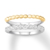 Thumbnail Image 0 of Diamond Enhancer Ring 1/5 ct tw Round-cut 10K Two-Tone Gold