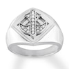 Thumbnail Image 1 of Men's Diamond Ring 1/6 Carat tw 10K White Gold