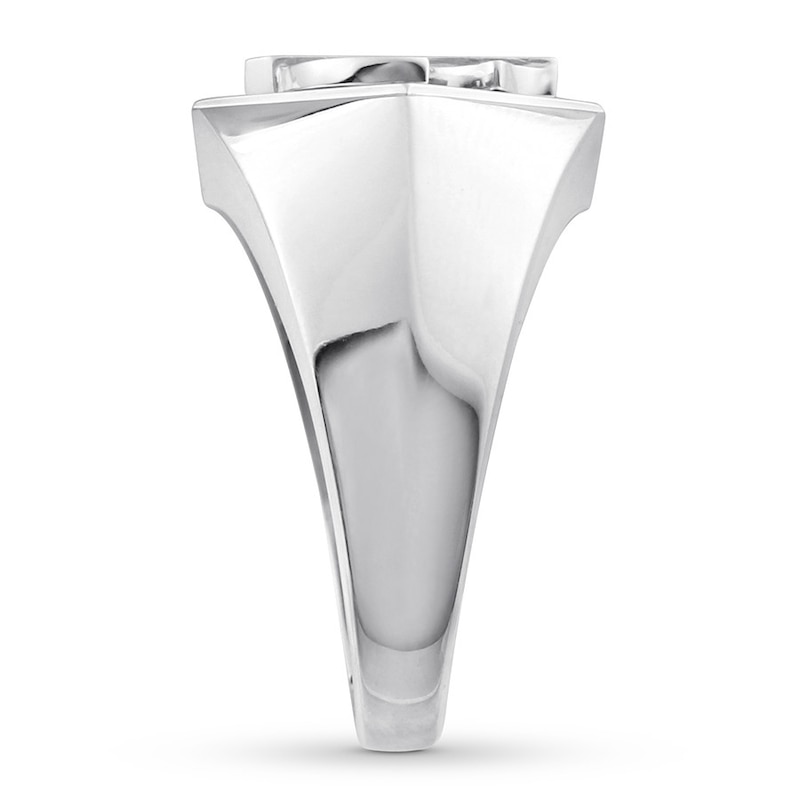 Main Image 3 of Men's Diamond Ring 1/6 Carat tw 10K White Gold