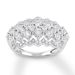 Diamond Ring 5/8 ct tw Round-cut 10K White Gold