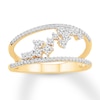Diamond Ring 3/8 ct tw Round-cut 10K Yellow Gold