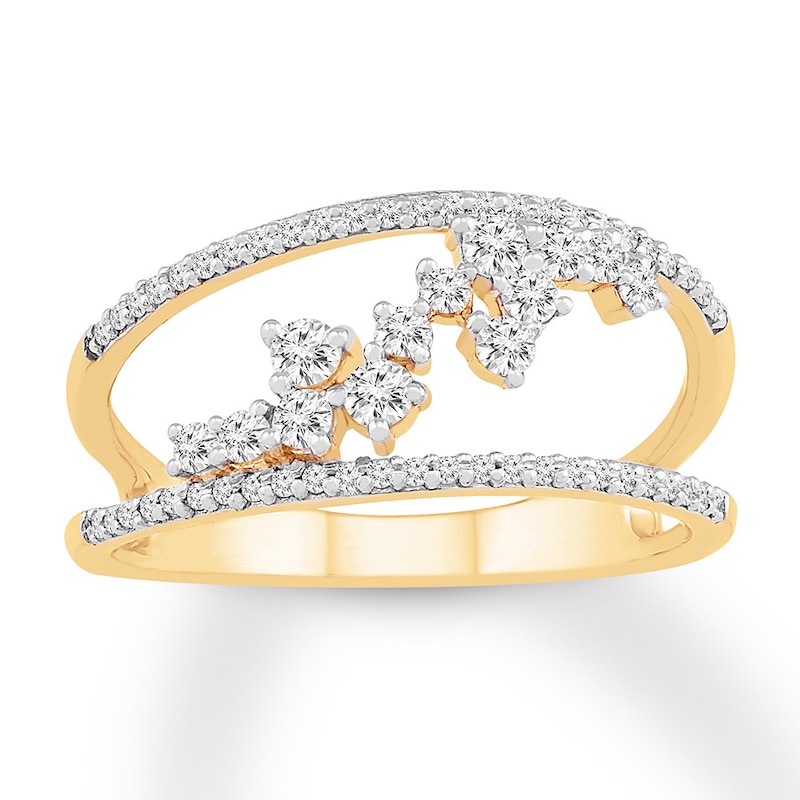Main Image 1 of Diamond Ring 3/8 ct tw Round-cut 10K Yellow Gold