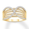 Thumbnail Image 0 of Diamond Ring 1/2 ct tw Round-cut 10K Two-Tone Gold