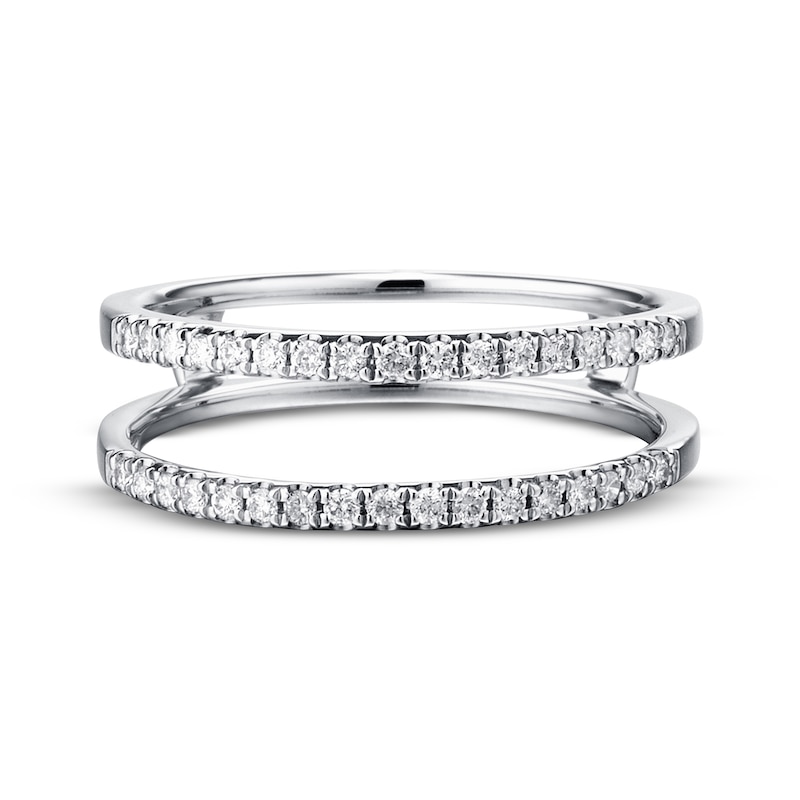 Diamond Enhancer Ring 1/4 ct tw Round-cut 14K White Gold