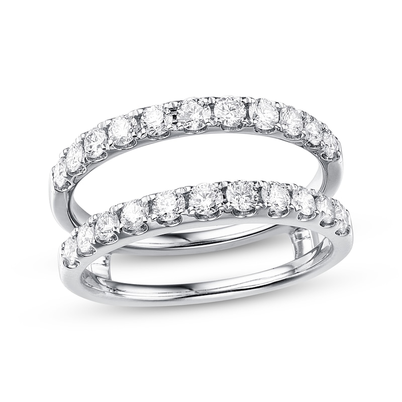 Diamond Enhancer Ring 1 ct tw Round-cut 14K White Gold