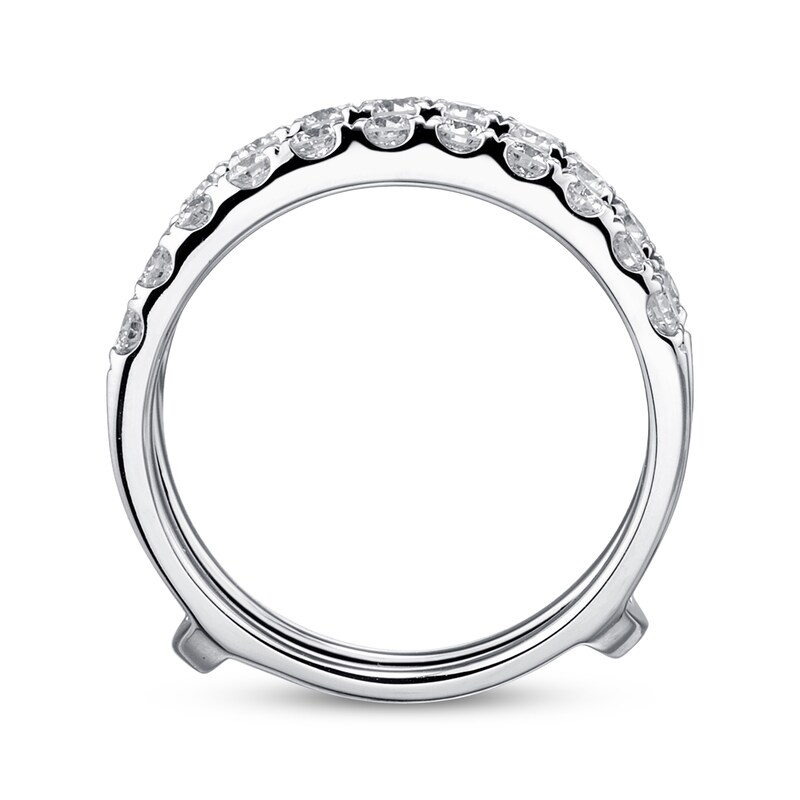 Diamond Enhancer Ring 1 ct tw Round-cut 14K White Gold