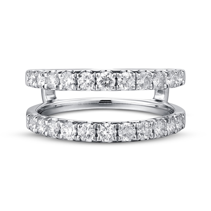 Diamond Enhancer Ring 1 ct tw Round-cut 14K White Gold