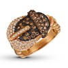 Le Vian Chocolate Diamond Belt Ring 1-1/6 ct tw 14K Rose Gold