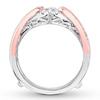 Thumbnail Image 2 of Diamond Enhancer Ring 1/3 ct tw Round-cut 14K Two-Tone Gold