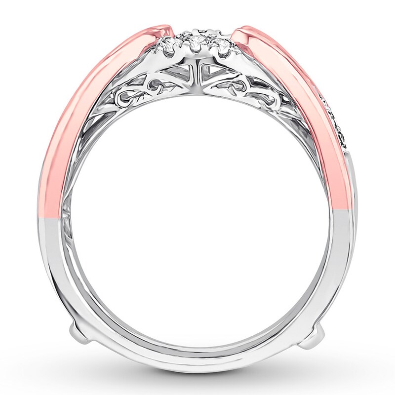 Main Image 2 of Diamond Enhancer Ring 1/3 ct tw Round-cut 14K Two-Tone Gold