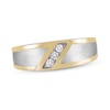 Thumbnail Image 1 of Men's Diamond Wedding Band 1/8 ct tw 10K Yellow Gold