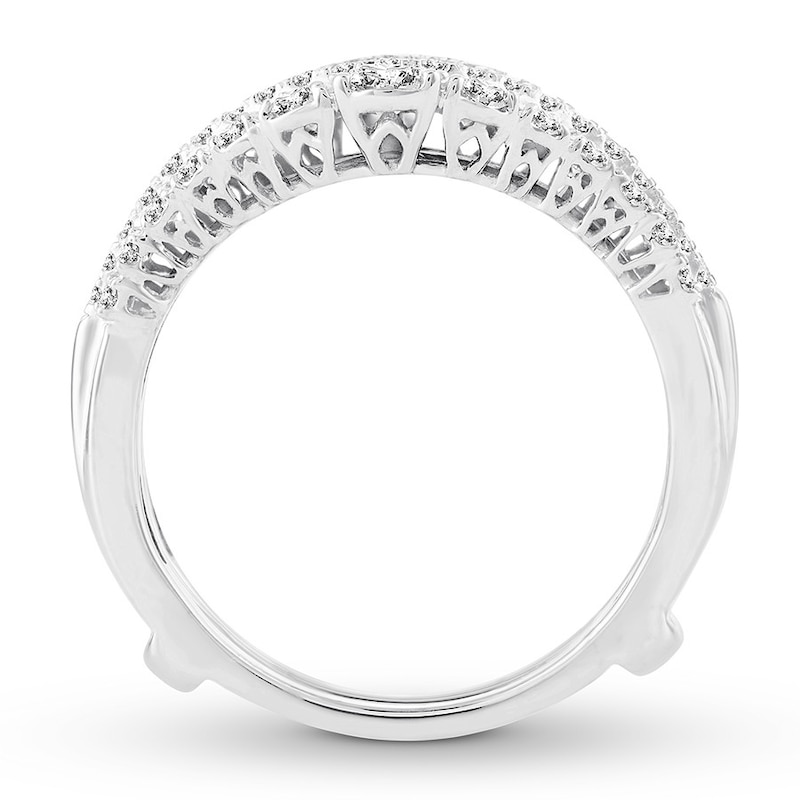 Main Image 2 of Diamond Enhancer Ring 1 ct tw Round-Cut 14K White Gold