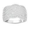 Diamond Fashion Ring 1 ct tw 10K White Gold Sizes 6-8
