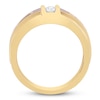 Thumbnail Image 1 of Men’s Brown and White Diamond Ring 1 ct tw 10K Yellow Gold