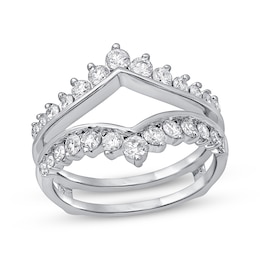 Adore Round-cut Diamond Enhancer Ring 1 ct tw 14K White Gold