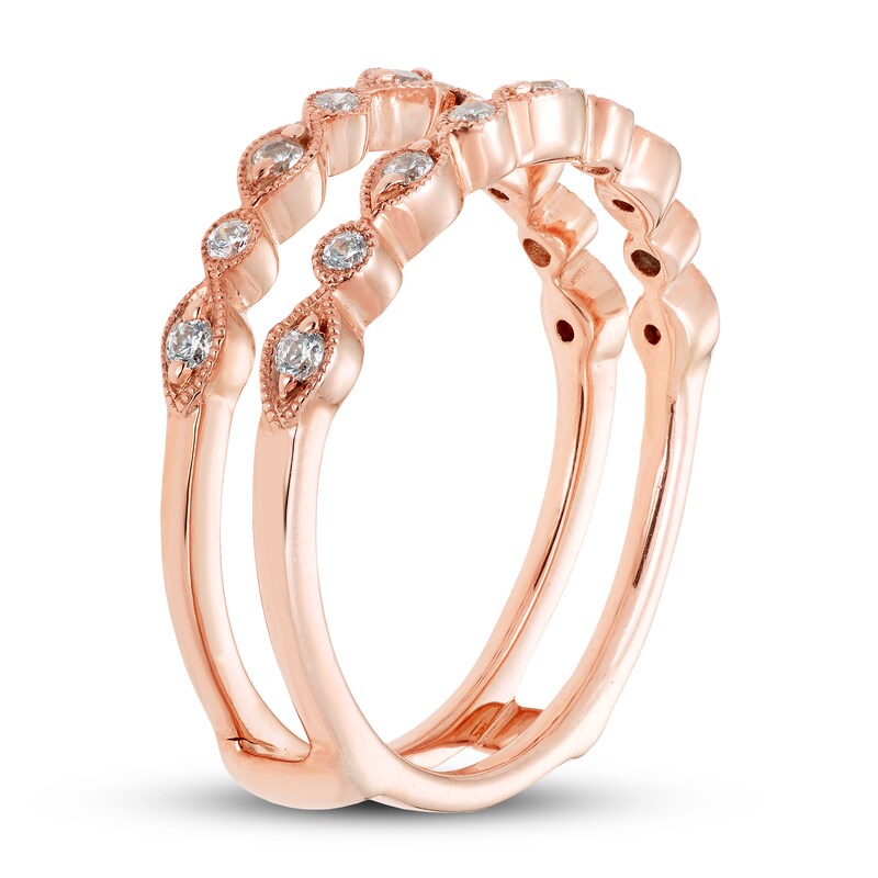 Diamond Enhancer Ring 1/4 ct tw 14K Rose Gold