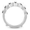Black Diamond Enhancer Ring 1/3 ct tw 14K White Gold
