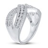 Bypass Diamond Ring 1ct tw 14K White Gold