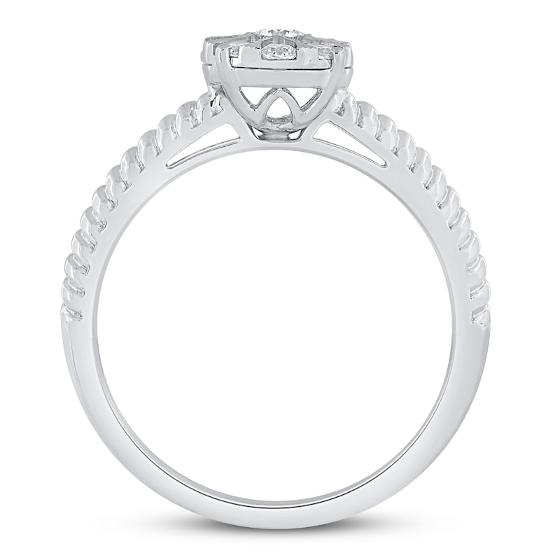 Diamond Ring 1/4 ct tw 10K White Gold