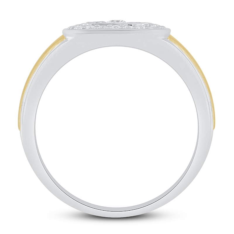 Men's Diamond Ring 1/2 ct tw 10K Two-Tone Gold