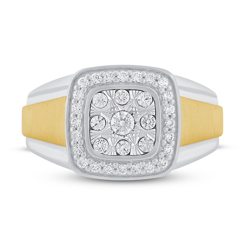 Men's Diamond Ring 1/2 ct tw 10K Two-Tone Gold