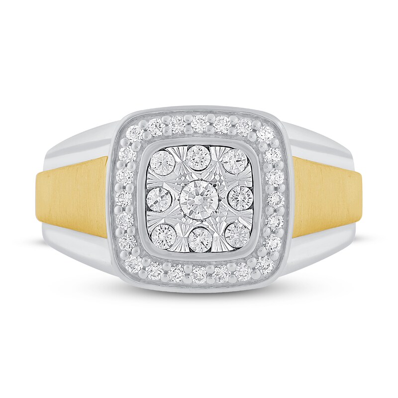 Men's Diamond Ring 1/2 ct tw 10K Two-Tone Gold