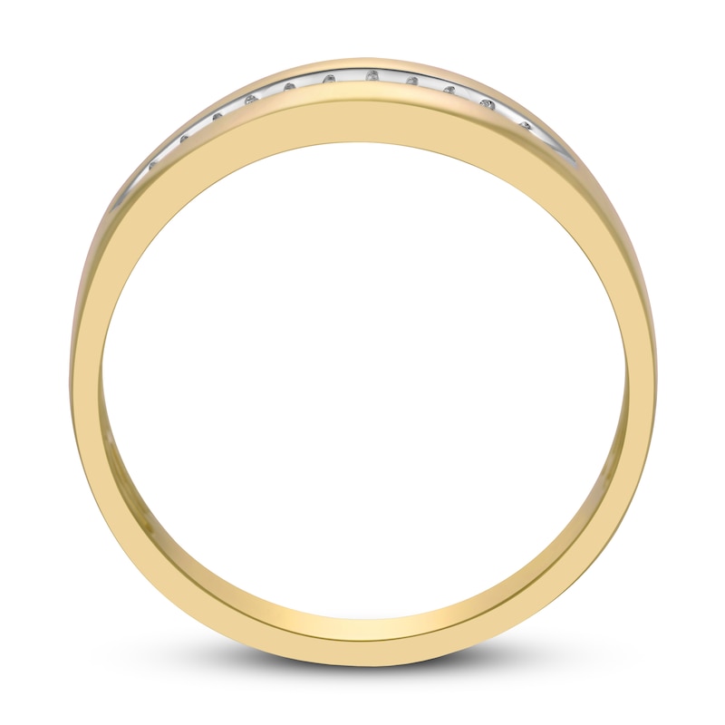 Men's Diamond Ring 1/10 ct tw 10K Yellow Gold