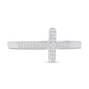 Thumbnail Image 1 of Diamond Cross Ring 1/15 ct tw Sterling Silver