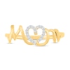 Thumbnail Image 1 of Diamond Mom Heart Ring 1/20 ct tw 10K Yellow Gold