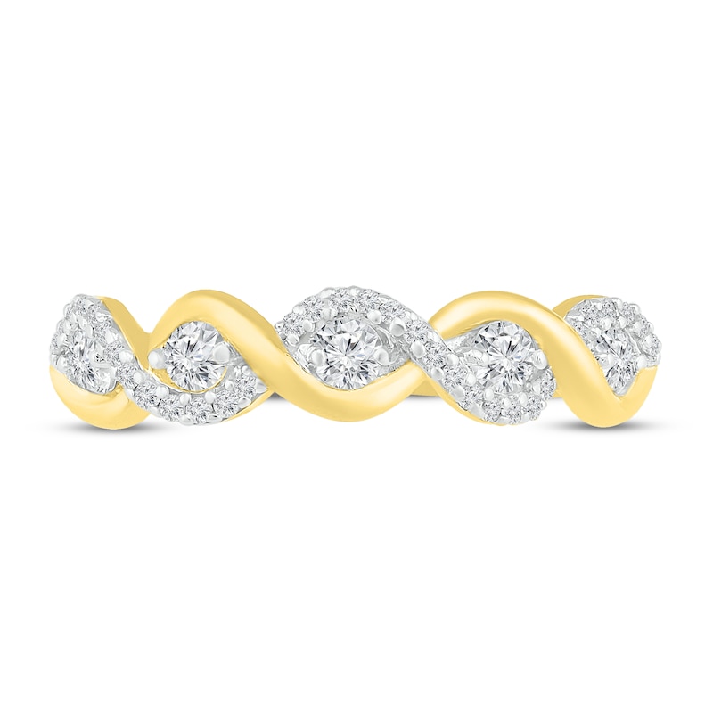 Diamond Ring 3/8 ct tw 10K Yellow Gold