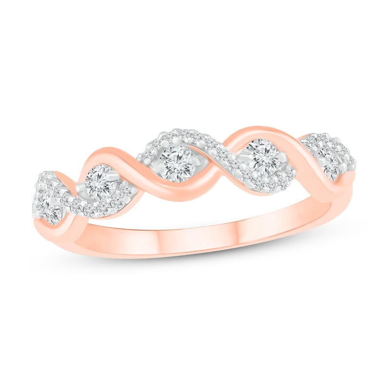 Main Image 1 of Diamond Ring 3/8 ct tw 10K Rose Gold